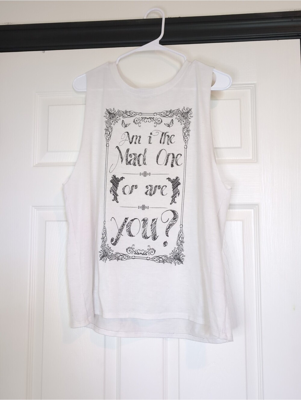 Medium Disney Alice in Wonderland "Am I the Mad One or Are You?" Tank